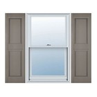 Ekena Millwork Lifetime Vinyl LP2S14X04300CL Standard Two Equal Panel Vinyls,...