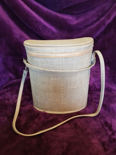 Vintage Picnic Set For 4 In Basket Weave Hard Carry Case BREXTON - Picture 24 of 24