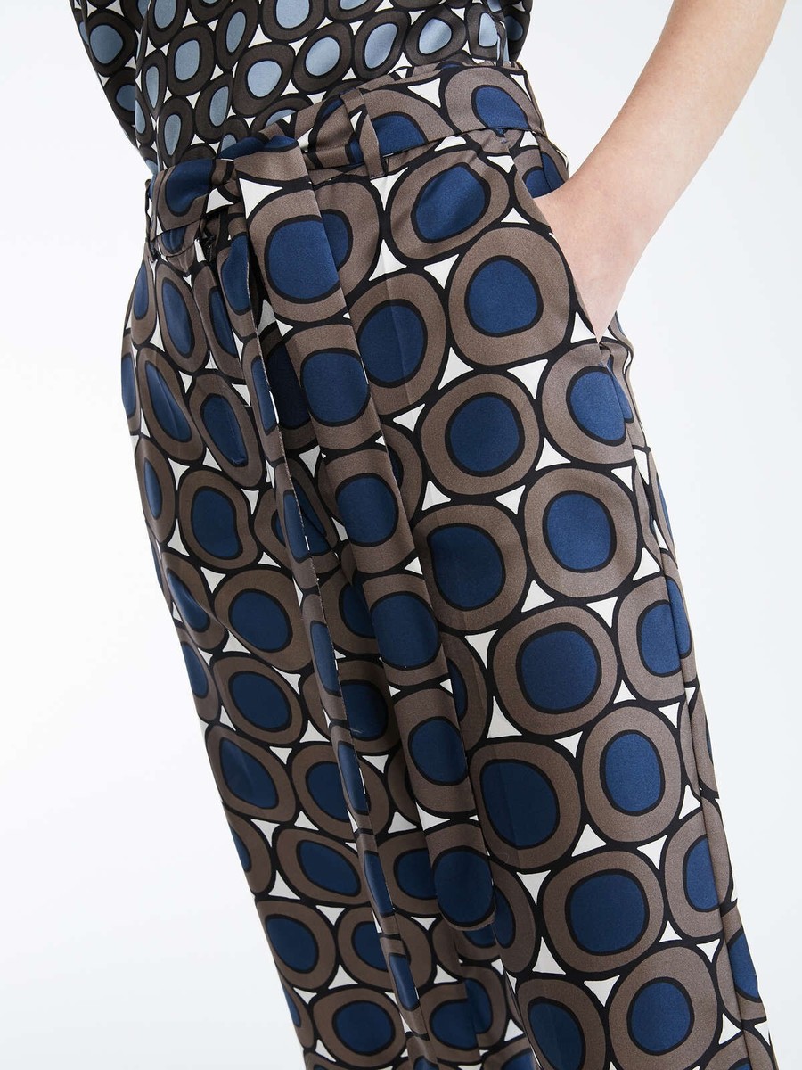 S MAX MARA🌟 Trousers in SILK Georgette Usa6 _It40_ De36_ S MAX MARA🌟 Trousers in SILK Georgette Usa6 _It40_ De36_