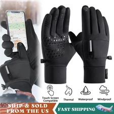 Winter Cycling Full Finger Gloves Touch Screen Windproof Waterproof Warm Glove