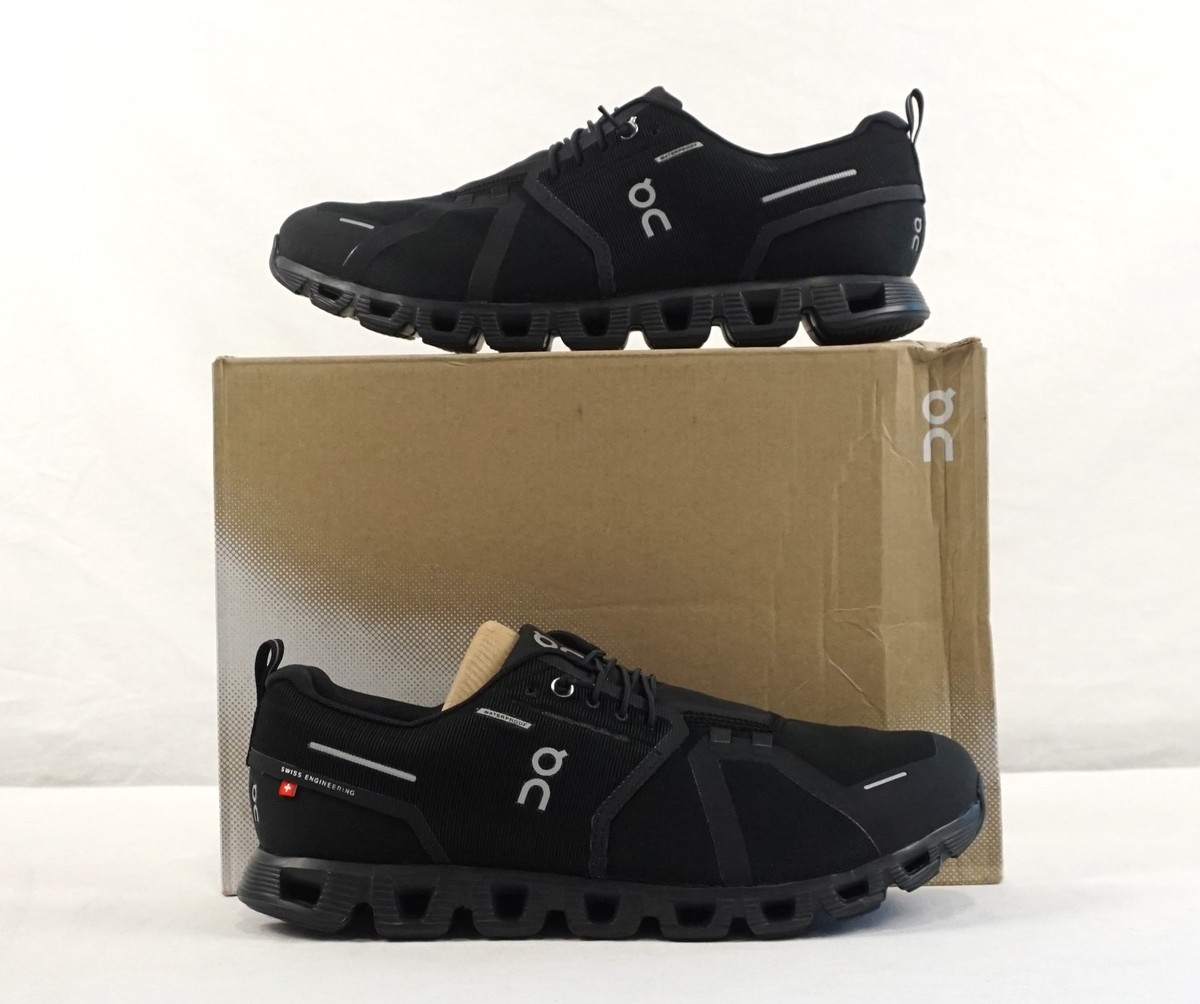 On Cloud 5 Waterproof ブラック 9 US On Men's Cloud 5 Waterproof Running Shoes, Midnight Magnet