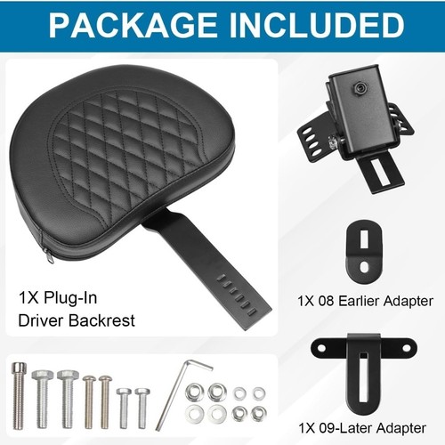 Harley Touring Road King 1997-2024 asiento enchufable respaldo respaldo respaldo - Imagen 3 de 3