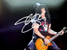 SLASH Signed (Guns N' Roses) 8x10" Authentic REAL Autograph w/COA Cert.