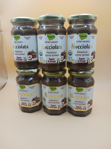 Rigoni di Asiago Nocciolata Organic Hazelnut Cocoa Spread, 8.82 OZ (Pack of 6)
