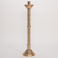 ORNATE SOLID BRASS CHURCH ALTAR CANDLESTICK 42" Ht.  98