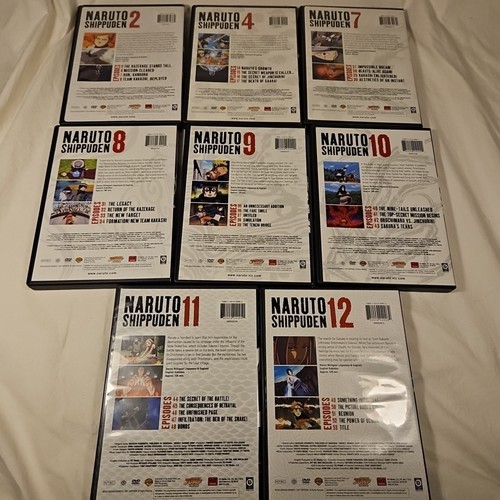 Naruto Shippuden: Uncut Set 2, 4, 7, 8, 9, 10, 11, 12 (DVD) Lot MINT discs - Foto 3 di 10