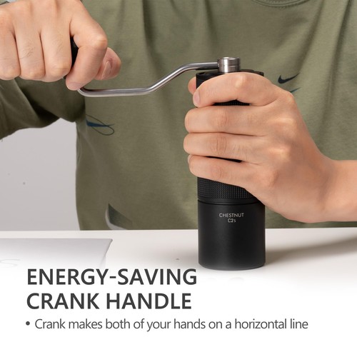 Chestnut C2S Manual Coffee Grinder Stainless Steel S2C Conical Burr Coffee Gr... - Bild 5 von 8