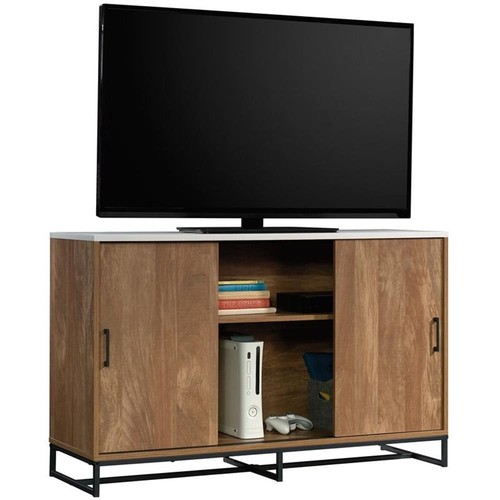 Sauder Tremont Row Engineered Wood TV Credenza in Sindoori Mango/Natural - Picture 5 of 18