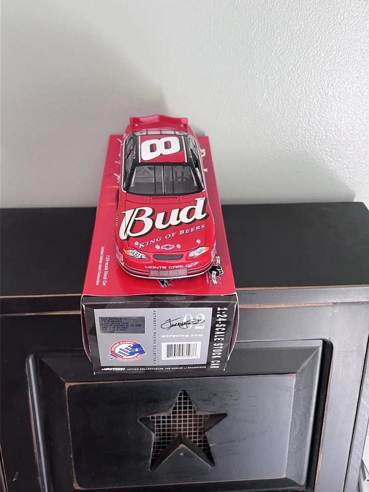 Dale Earnhardt Jr. Budweiser #8 2002 Monte Carlo #102286 acción escala 1/24 Foto 4 de 4
