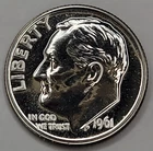 1961 Gem Proof Roosevelt Dime 90% Silver