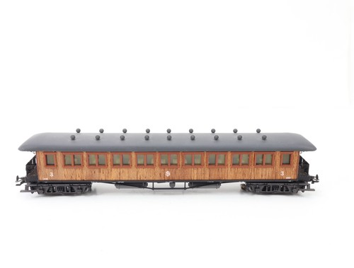 Märklin H0 4270 vagón de pasajeros sueco madera auténtica 3. Clase 3652 SJ / Luz NEM - Imagen 2 de 6