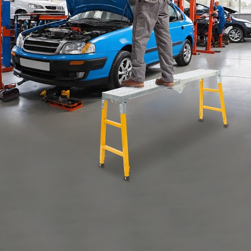 Portable Work Platform Adjustable with Folding Legs for Workshop/Garage/Office - Picture 6 of 16