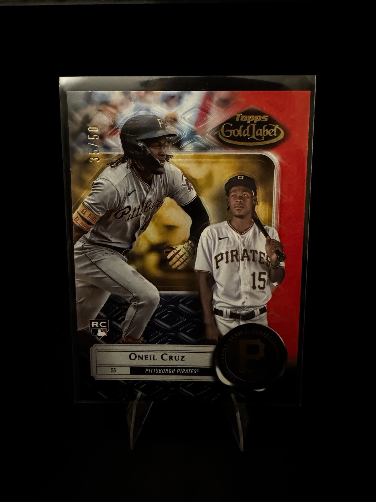 2022 Topps Gold Label - Oneil Cruz #95 Class 2 Red /50 (RC) Pittsburgh Pirates