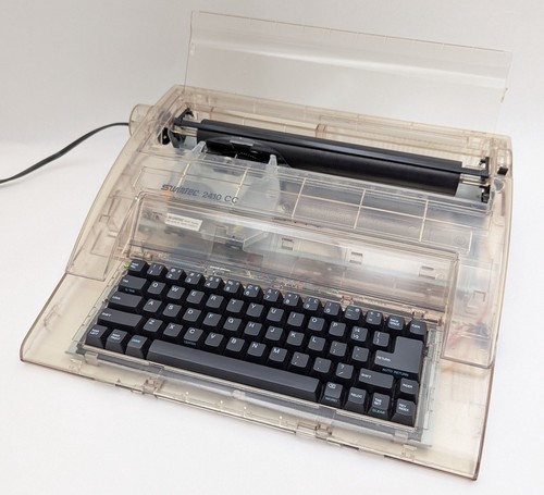 Swintec 2410CC Clear Transparent Electric Prison-Issue Typewriter Word Processor - Picture 2 of 22