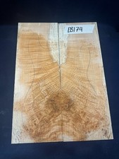 Flame burl maple guitar top/ drop top 1/4 in thin book matched kiln dried