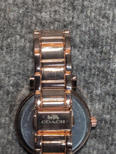 COACH 14502398 MADISON WHITE GLITZ DIAL ROSE GOLD STAINLESS STEEL WOMENS WATCH - Foto 13 di 21