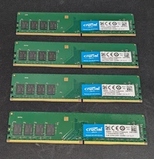 32GB RAM Crucial / Micron DDR4-2400MHz  (4x8GB) UDIMM - CT8G4DFS824A-C8FE