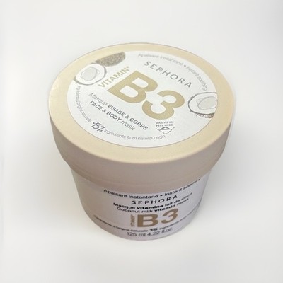 Sephora Vitamin B3 Coconut Milk Face & Body Mask 125ml Instant Soothing Unisex