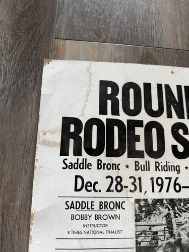 Cartel de escuela de rodeo 1976 - Texas - Imagen 7 de 8