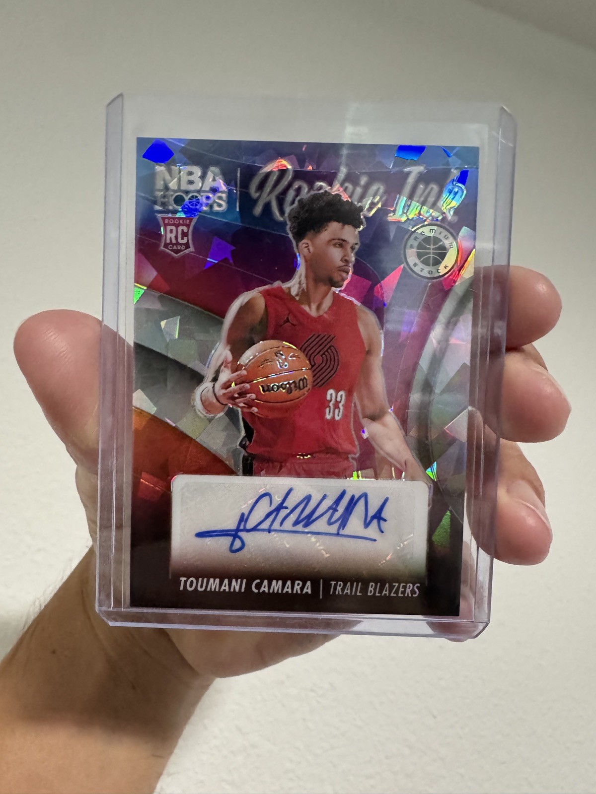 Toumani Camara NBA HOOPS Rookie INK Auto 23-24 Panini NBA Portland Trail Blazers