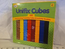 Didax Unifix® Cubes Interlocking Counting Cubes with Activity Booklet Set of 100