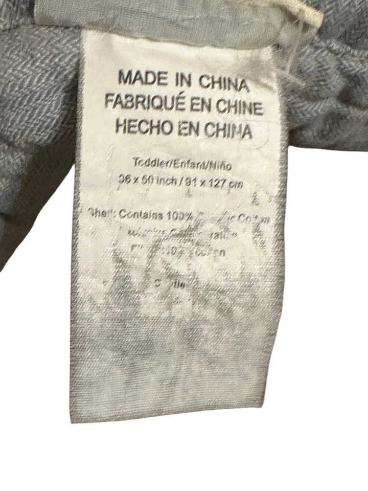 Pottery Barn Kids Quilt Baby Crib Blanket 36x50 Organic Cotton Little Lion - Image 3 of 4