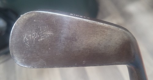 Antique Vintage Kroydon Ball Face Hickory Wood Shaft Golf Club Mashie - Picture 2 of 9