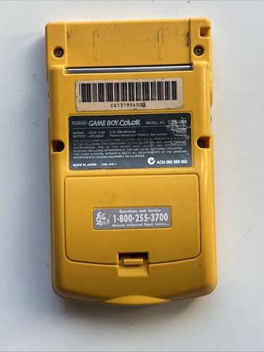 -No Sound- Gameboy Color Pokemon Edizione Speciale Pikachu Console Nintendo System - Foto 6 di 6