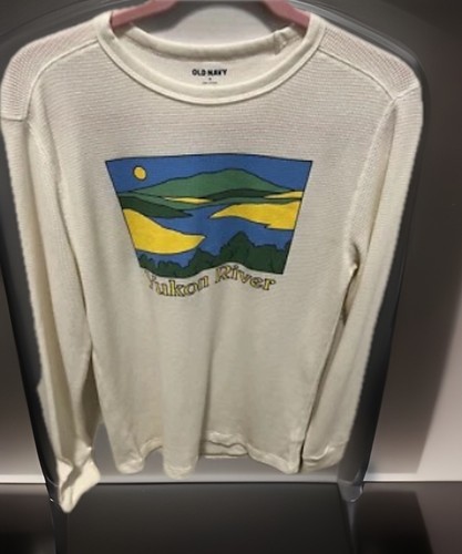 Vecchia Camicia Termica Marina Militare Uomo Media Yukon Maglia Fiume Beige Manica Lunga - Foto 3 di 10