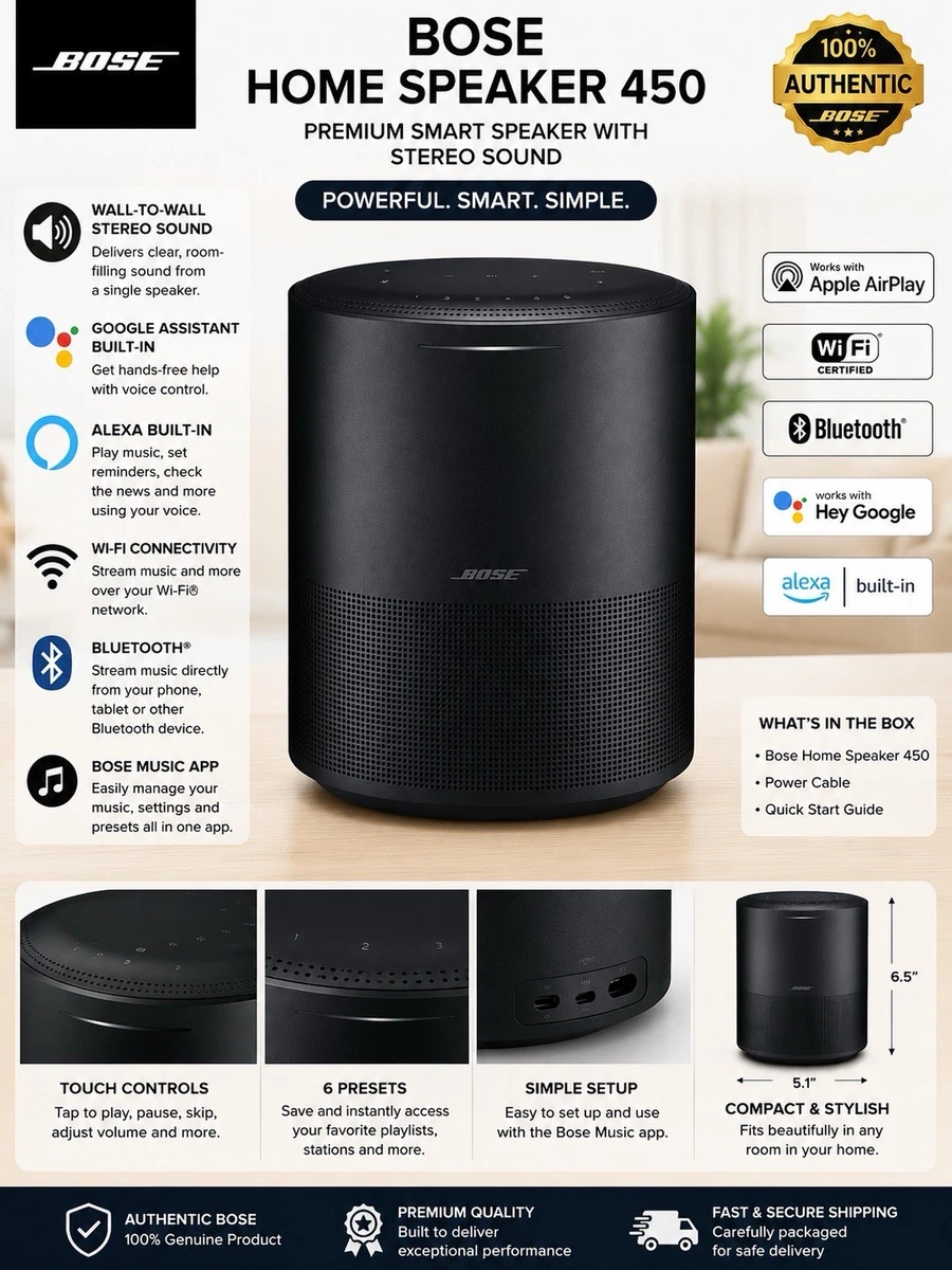 Bose Home Speaker 500 Alexa Smart Speakers for sale | eBay