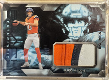 Bo Nix Panini Black Futuristic 3-color patch 166/199
