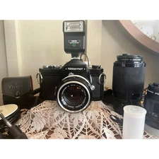 Camera Nikon Nikkormat FT, 35mm, SLR,Set, 3 Lens, Flash, 1970''s 1970's KR/11-12
