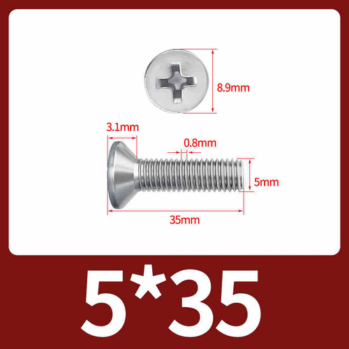Phillips Countersunk Screw Flat Head Bolts 304 Stainless Steel M1/M1.2...-M10 - Picture 165 of 249