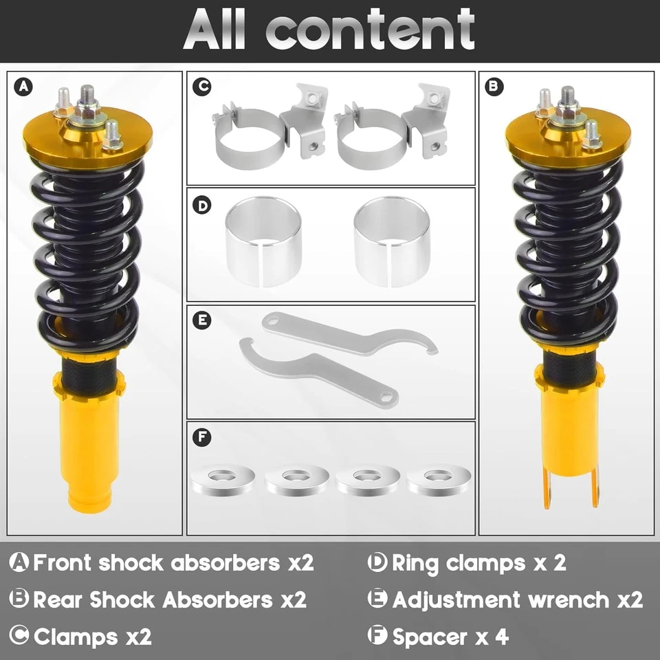 Enrolladores ajustables con Honda Civic 1996-2000, CRX 89-91Delsol 93-97, Acura Int Foto 4 de 4