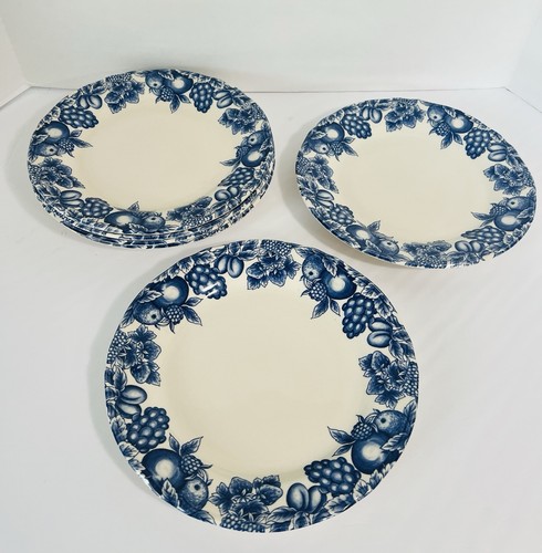 VTG Set Of Libbey Tableware ~ Eden Fruit&Berries~Six Plates~Six Soup Pasta Bowls - Picture 10 of 21