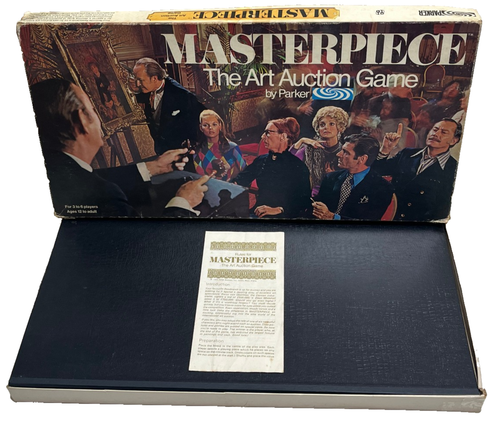 MASTERPIECE : Art Auction Game - Rare 1970 Vintage Parker Edition (FREE UK P&P) - Picture 5 of 11