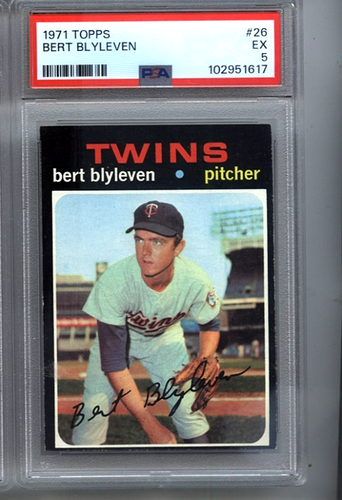 1971 TOPPS #26 Bert Blyleven Twins PSA 5