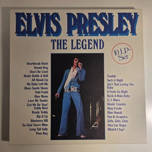 Elvis Presley The Legend 10 LP Box Set Vintage Vinyl Collection Rock & Roll Hits