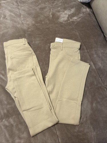 Children’s Place 2 Pc. Pair Of Khaki Stretch Jeggings New With Tags - Picture 2 of 2