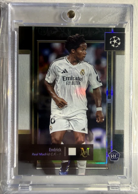 2024-25 Topps Museum Collection Uefa Club Competitions - Endrick #100 Amber /35