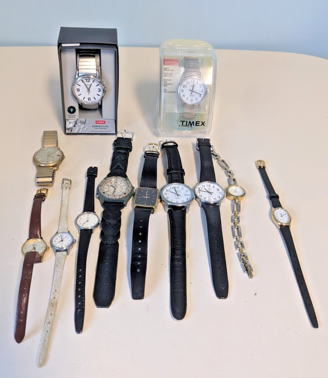 12 UNTESTED Running Lot Parts Watches Repair For Batteries NOT Timex - VintageWatches.PK 12 UNTESTED Running Lot Parts Watches Repair For Batteries NOT Timex - vintagewatches.pk