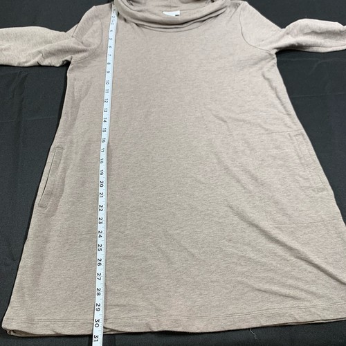 Pure Jill J. Jill Women’s Petite M Tan Brown Pima Cotton Blend Turtleneck Top - Picture 5 of 7