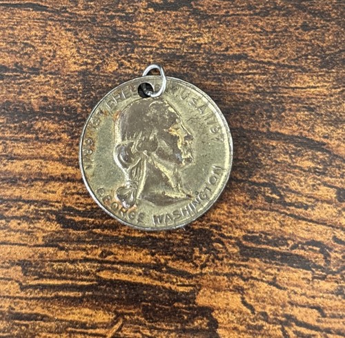 George Washington Gedenkanhänger Schlüsselanhänger Medaille Münze 1. Präsident - Bild 2 von 2