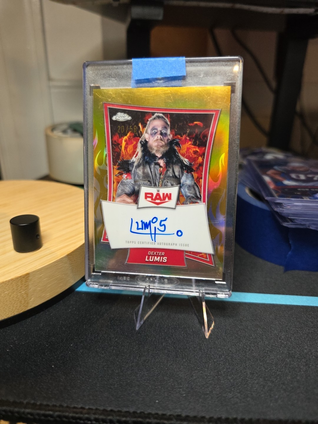 2025 Topps Chrome WWE Dexter Lumis Gold Auto 20/50