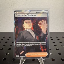 Pokémon TCG: Sv: Scarlet & Violet 151 Giovanni's Charisma 197/165 Double Rare NM