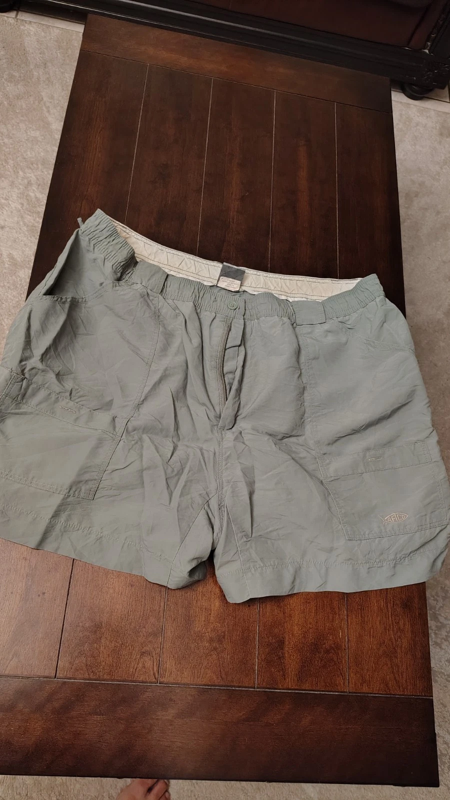 Aftco Cargo Shorts Adult 44 Green Fishing Boating Preppy Casual Outdoor Mens