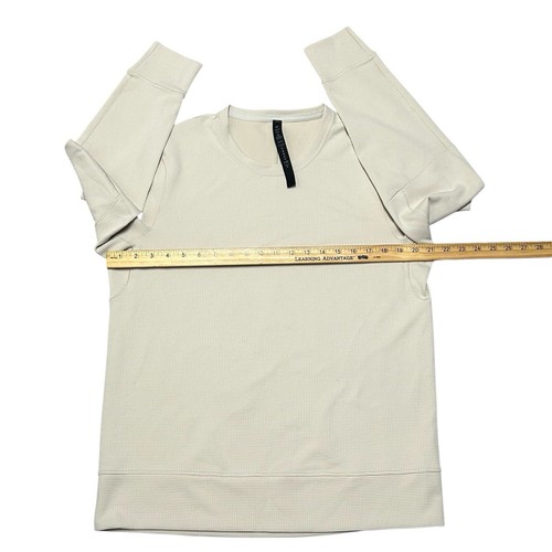 Herren Lululemon Creme Rundhalsausschnitt Sweatshirt Langarm Größe Medium - Bild 6 von 9