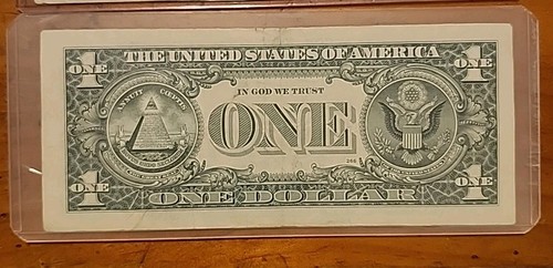 Three 2009 $1 Bills X Notes From San Francisco With Rigid Bill Protectors - Picture 6 of 8