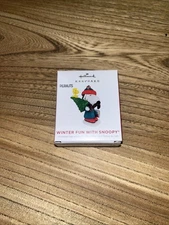 Hallmark 2021 WINTER FUN WITH SNOOPY Peanuts #24 Keepsake Miniature Ornament NEW