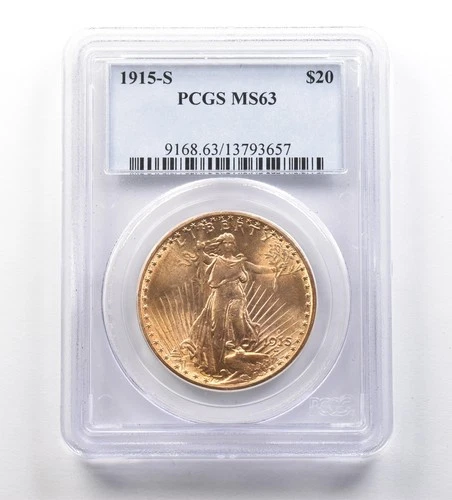 1915-S Saint-Gaudens Double Eagle — photo from the most recent tracked eBay sale